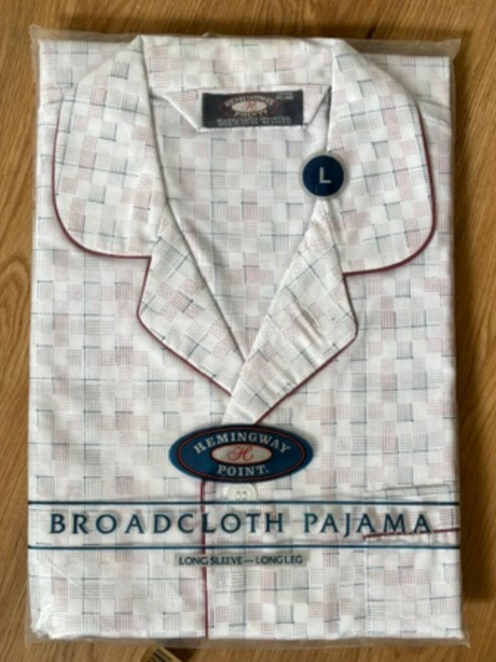 Hemingway Point Vtg Broadcloth Long Sleeve/Leg Mens Pajamas NWT L